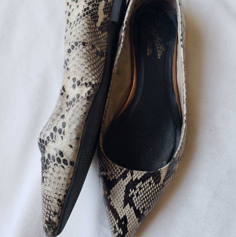 Seychelles Python Snakeskin Flats - image 3